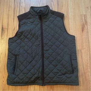 Vintage Coleman QUILTED puffer vest Full Zip Men’s Size XL - Green Brown